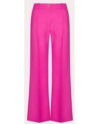 Valentino - クレープクチュール パンツ 女性 Pink Pp - Lyst