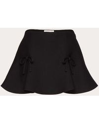 Valentino - Crepe Couture Mini Skirt - Lyst
