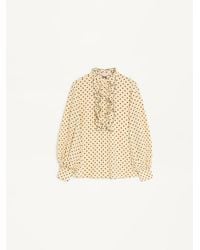 Valentino - Crepe De Chine Shirt With Plusdepois Print - Lyst