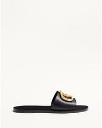 Valentino Garavani - Vlogo Signature Slide Sandal - Lyst
