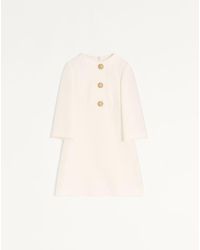 Valentino - Crepe Couture Short Dress 38 - Lyst