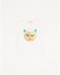Valentino - Cotton T-Shirt With Le Chat De La Maison Print - Lyst