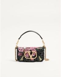 Valentino Garavani - Locò Small Embroidered Shoulder Bag - Lyst