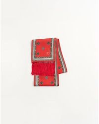 Valentino Garavani - Bufanda Bandeau De Seda Con Flecos Con Diseño Chamber Hombre - Lyst