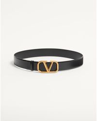 Valentino Garavani - Vlogo Signature Calfskin Belt 40 Mm - Lyst