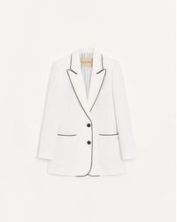 Valentino - Canestrello Cotton Tweed Jacket - Lyst