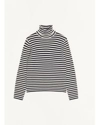Valentino - High-Neck Wool Jumper With Vlogo Patch - Lyst