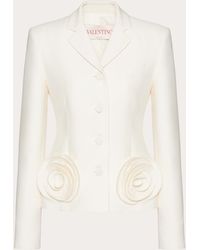 Valentino - Crepe Couture Jacket - Lyst