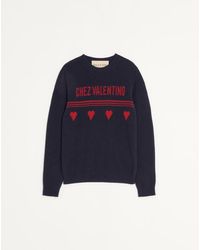 Valentino - Wool Jumper With Chez Jacquard Motif - Lyst