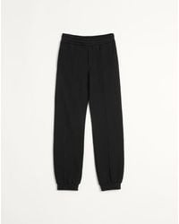 Valentino - シェ ヴァレンティノ パッチ付きコットン ジョギング パンツ おとこ ブラック - Lyst