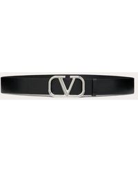 Valentino Garavani - Vロゴ シグネチャー カーフスキン ベルト40 Mm おとこ ブラック - Lyst