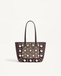Valentino Garavani - Nellcôte Mini Embroidered Shopping Bag - Lyst