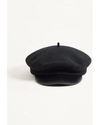 Valentino Garavani - Vlogo Signature Wool Beanie With Leather Visor - Lyst
