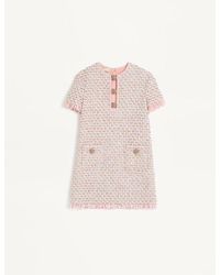 Valentino - エンブロイダリー リボンツイード ショートドレス 女性 マルチカラー - Lyst