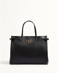 Valentino Garavani - Antibes Medium Calfskin Shopping Bag - Lyst