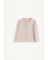 Valentino - エンブロイダリーリボン ツイード ジャケット 女性 マルチカラー - Lyst