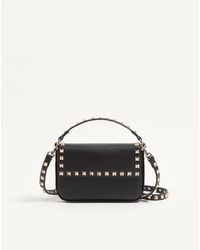 Valentino Garavani - Rockstud Grainy Calfskin Pouch - Lyst
