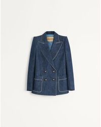 Valentino - Chambray Denim Jacket - Lyst