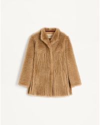 Valentino - Shearling Coat - Lyst