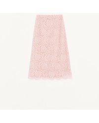 Valentino - Lace Midi Skirt 36 - Lyst