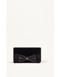 Valentino Garavani - Vlogo Signature Mini Velvet Shoulder Bag - Lyst