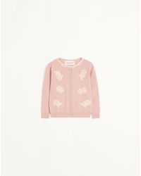 Valentino - Embroidered Cardigan With Lace Inserts - Lyst