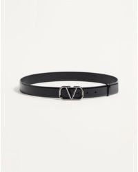 Valentino Garavani - Vlogo Signature Calfskin Belt 30 Mm - Lyst