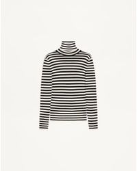 Valentino - Striped Wool Jumper - Lyst