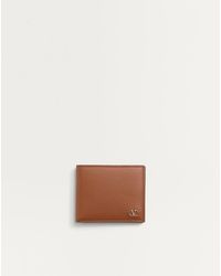 Valentino Garavani - Vlogo Signature Grainy Calfskin Wallet - Lyst