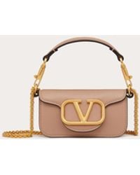 Valentino Garavani - Locò Micro Bag In Calfskin Leather With Chain - Lyst