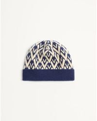 Valentino Garavani - Toute La V Signature Knitted Wool Beanie - Lyst