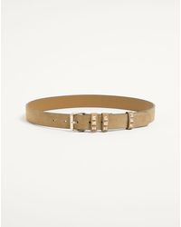 Valentino Garavani - Rockstud Suede Belt 30 Mm - Lyst