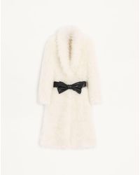 Valentino - Goat Cashmere Coat - Lyst