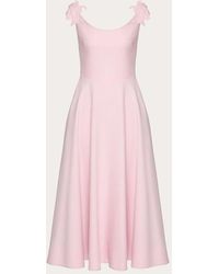 Valentino - Embroidered Crepe Couture Dress - Lyst