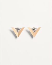 Valentino Garavani - Je Les V Metal And Crystal Earrings - Lyst