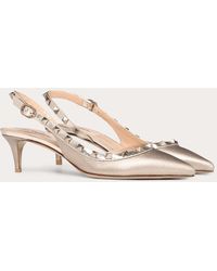 Valentino Valentino Garavani DéColleté Slingback Rockstud Metallizzata 50Mm - Multicolore