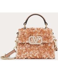 Valentino Garavani - Micro Vsling Handbag With 3d Embroidery - Lyst