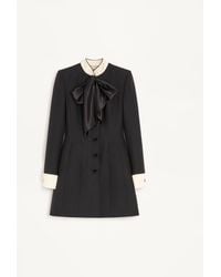Valentino - Crepe Couture Short Dress - Lyst