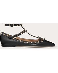 valentino black flats