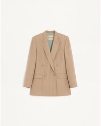 Valentino - Faded Pinstripe Jacket 36 - Lyst