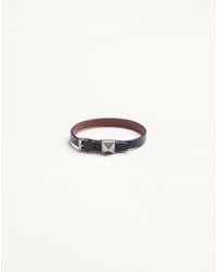 Valentino Garavani - Rockstud Leather Bracelet - Lyst