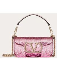 Valentino Garavani - Locò Small Shoulder Bag With Gradient-effect Embroidery - Lyst