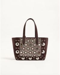 Valentino Garavani - Nellcôte Embroidered Medium Shopping Bag - Lyst