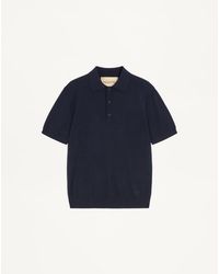 Valentino - Wool Polo With Vlogo Embroidery - Lyst