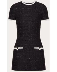Valentino - Glaze Tweed Short Dress - Lyst