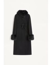 Valentino - Compact Drap Coat - Lyst