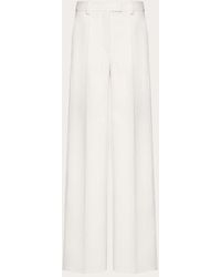 Valentino - Compact Drap Trousers - Lyst
