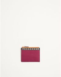 Valentino Garavani - Stud-Up Coin And Cardholder - Lyst