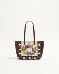 Valentino Garavani - Nellcôte Mini Embroidered Shopping Bag - Lyst