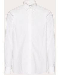 Valentino - Cotton Shirt With Rockstud Untitled Studs - Lyst